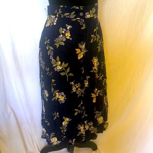 Vintage Floral midi skirt